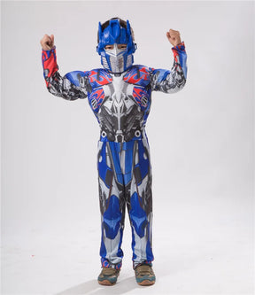 Fantasia Infantil Masculina Robô Badysuit Com Máscara Design Acolchoado