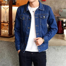 Jaqueta Jeans Masculina Tendência Casual