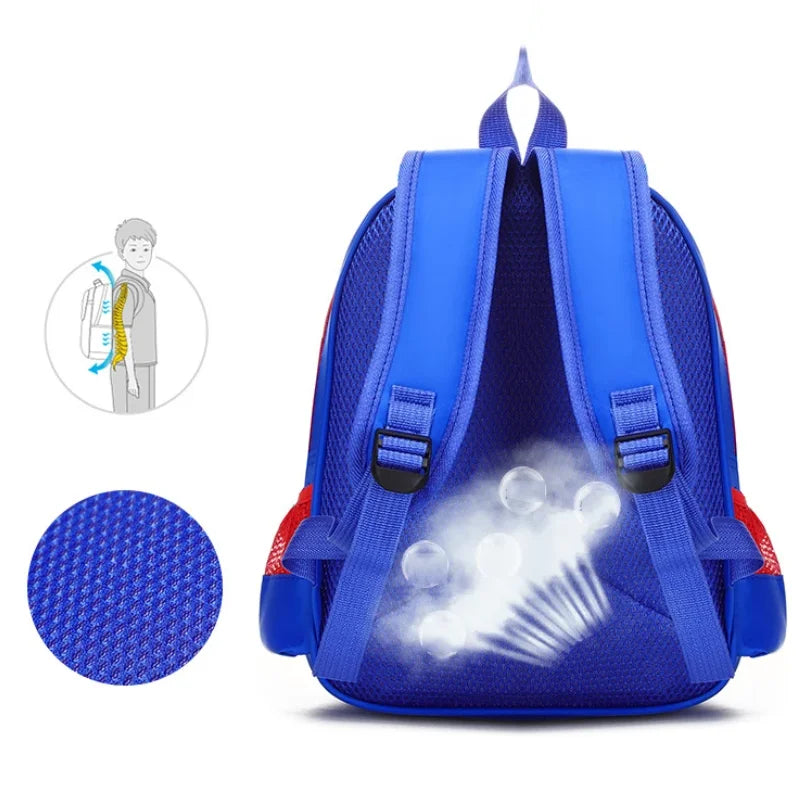 Mochila Escolar Infantil Masculina Design Super Herói Acompanha Bolsinha