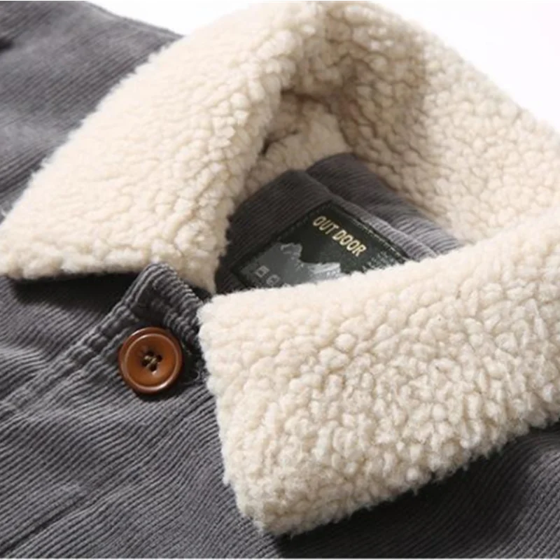 Jaqueta Masculina de Veludo SZ com Interior Forrado - Promoção de Inverno Outubro