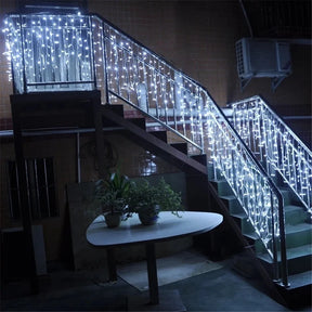 Cortina Cachoeira De Luzes De LED Decoração Natalina Para Casa