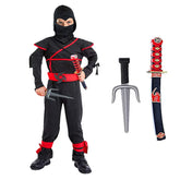 Fantasia Infantil Masculina Ninja Com Acessórios Design Realista de Qualidade