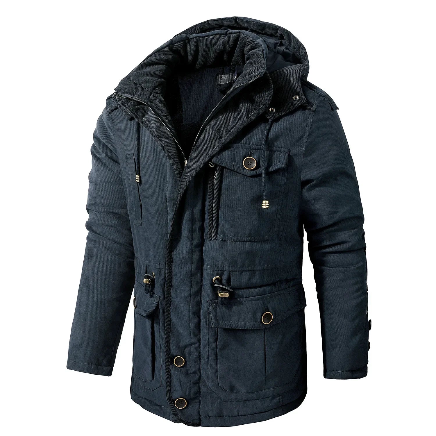 Jaqueta Blusão Masculino Acolchoado com Capuz Para Inverno - Promoção de Inverno Outubro