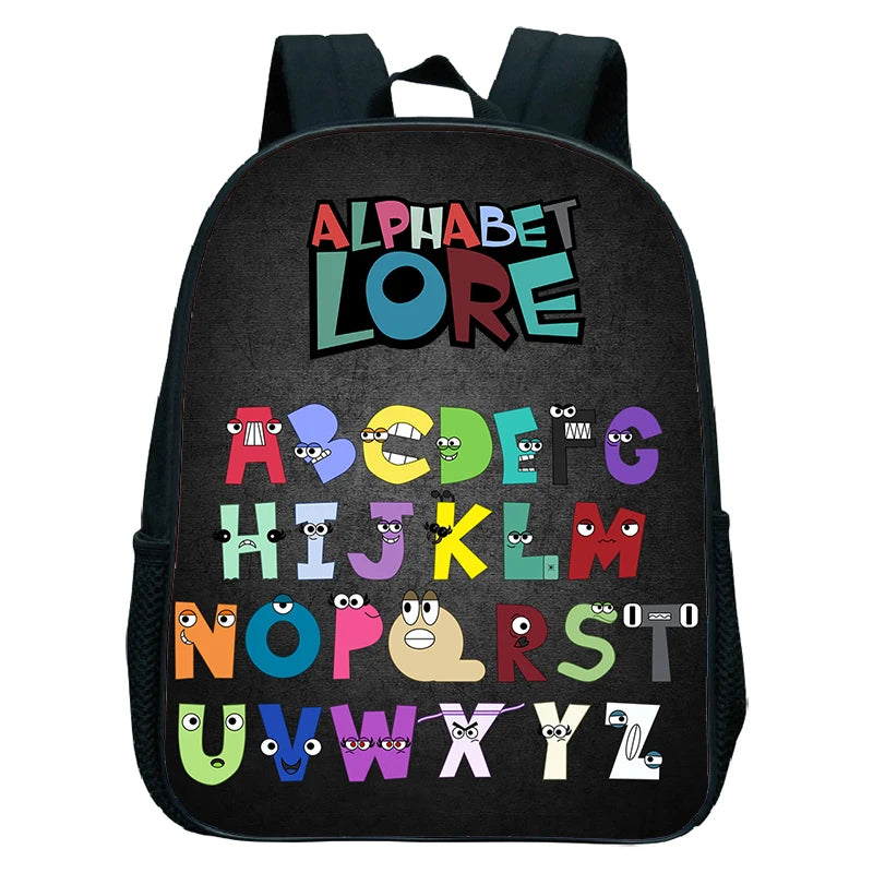 Mochila Infantil Com Estampa De Letras Material Resistente