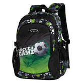 Mochila Escolar Infantil Masculina Estampa Futebol Mochila de Ombro