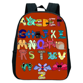 Mochila Infantil Com Estampa De Letras Material Resistente