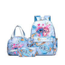 Conjunto De Mochila Infantil Stitch Material De Alta Qualidade