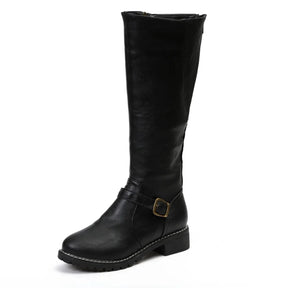 Bota Feminina Cano Alto De Material Resistente Tendência - Promoção De Inverno 2025
