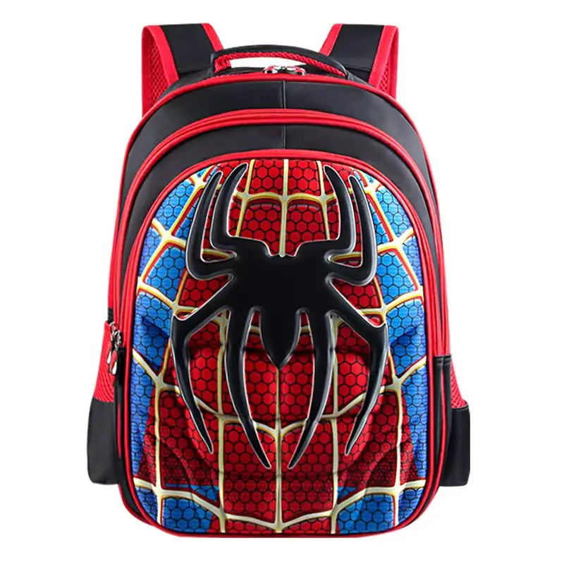 Mochila de Nylon Impermeável Masculina Homem Aranha para Crianças Material de Qualidade