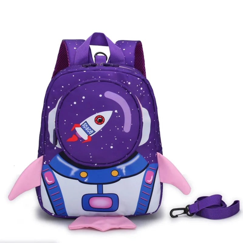 Mochila Escolar Infantil Masculina Com Estampa Astronauta