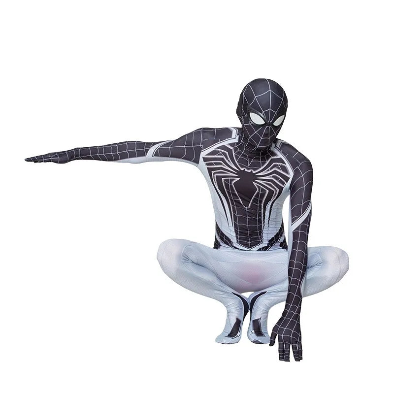 Fantasia Infantil Masculina Negative Space Spider Man Macacão Material De Alta Qualidade