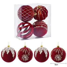 Decoração De Natal Bolas De Enfeite Material De Qualidade Com Glitter