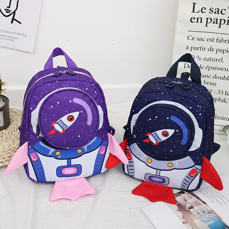 Mochila Escolar Infantil Masculina Com Estampa Astronauta