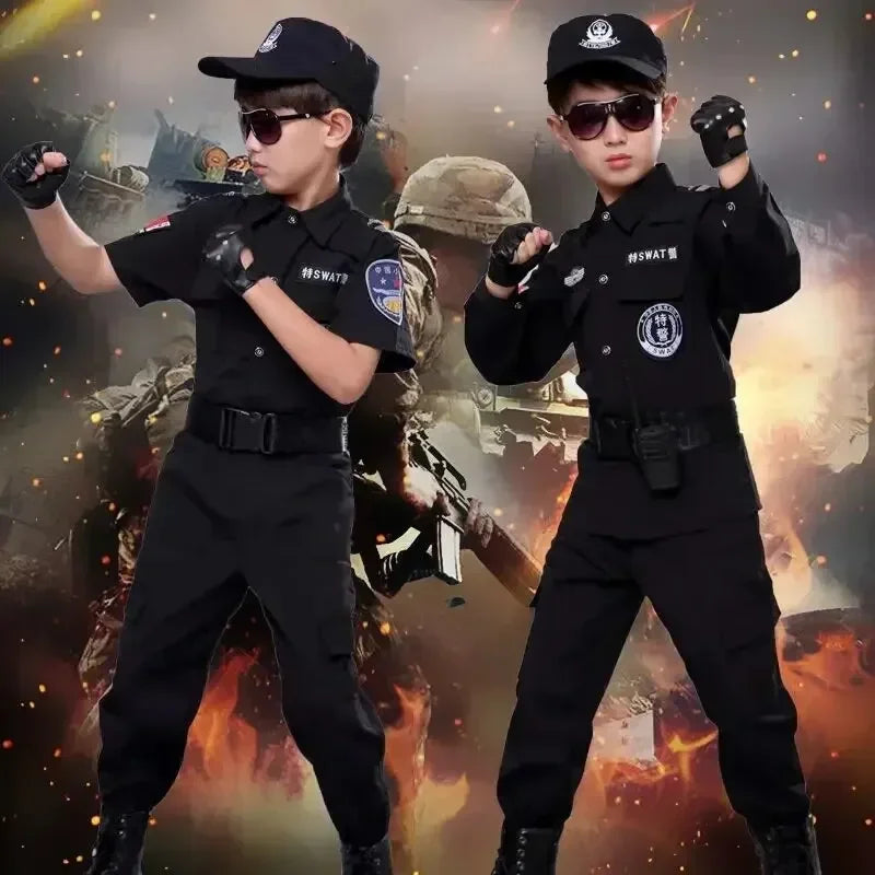 Fantasia Infantil Masculina Policial Com Acessórios Fantasia Completa