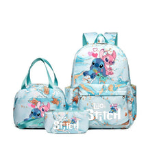 Conjunto De Mochila Infantil Stitch Material De Alta Qualidade