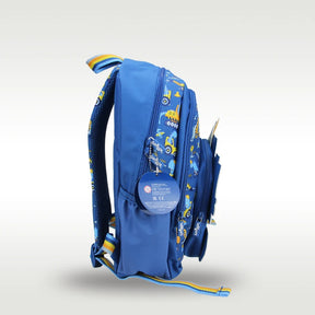 Mochila Escolar Infantil Masculina Estampa Carrinho Desenho Animado