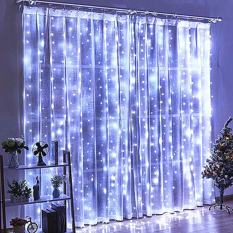 Cortina De Luzes LED Decoração Para Casamento E Festas De Natal Ornamentação Brilhante