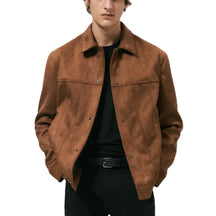 Jaqueta Masculina Com Botões E Lapela - Promoção De Inverno 2025