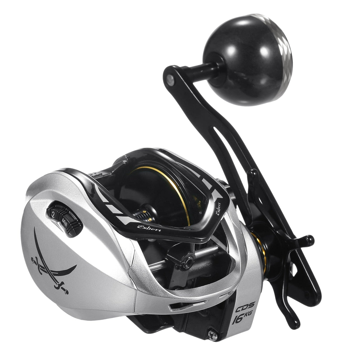 Super Carretilha Expert Big Game com MAX DRAG de 16KG + 7 Rolamentos - Frete Grátis