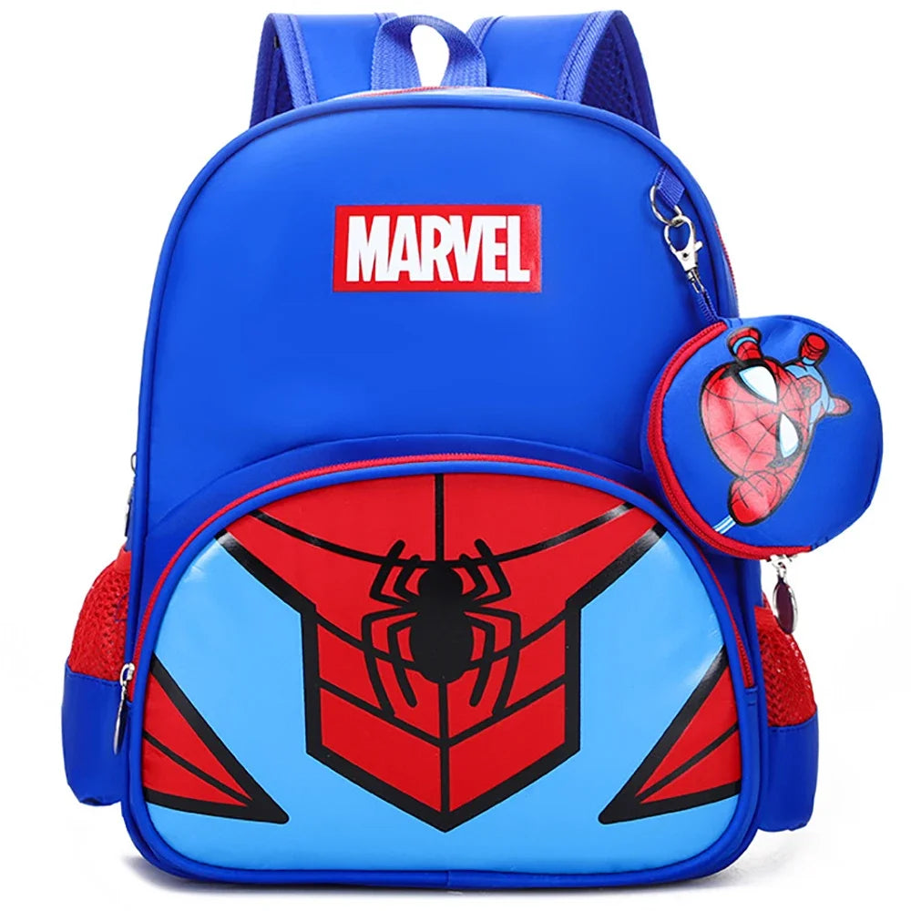 Mochila Escolar Infantil Masculina Design Super Herói Acompanha Bolsinha