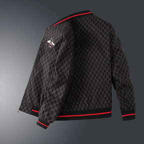 Jaqueta Masculina Estampa Xadrez Com Zíper E Punhos Canelados - Promoção De Inverno 2025