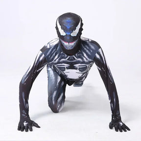 Fantasia Infantil Masculina Super Herói Venom Macacão De Alta Qualidade