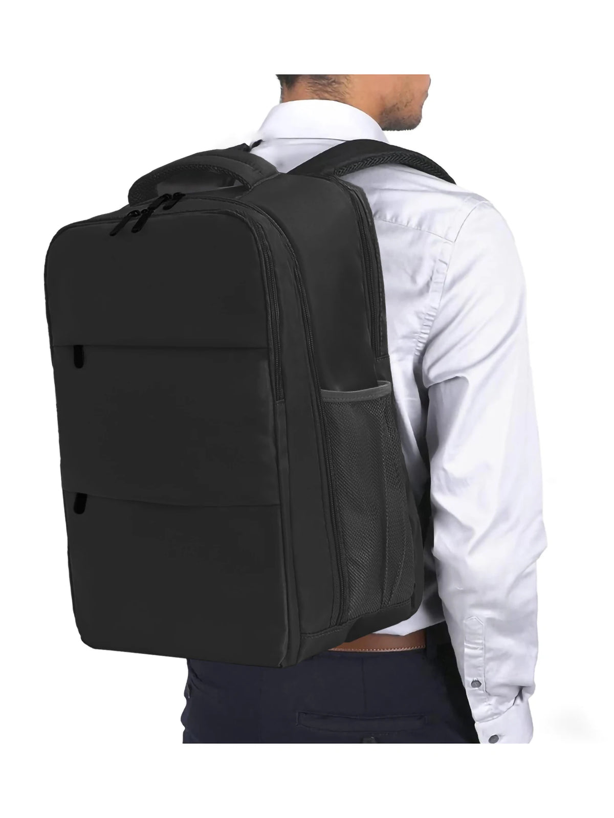 Mochila Versátil Compacta Design Quadrado Com Divisórias