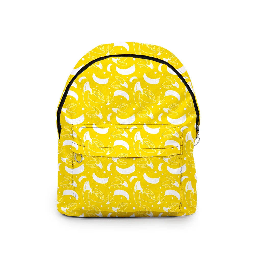 Mochila Escolar Feminina Estampa Frutas Design Moderno