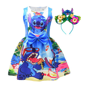 Vestido Stitch  Lilo e Stitch - Promoção Carnaval 2025