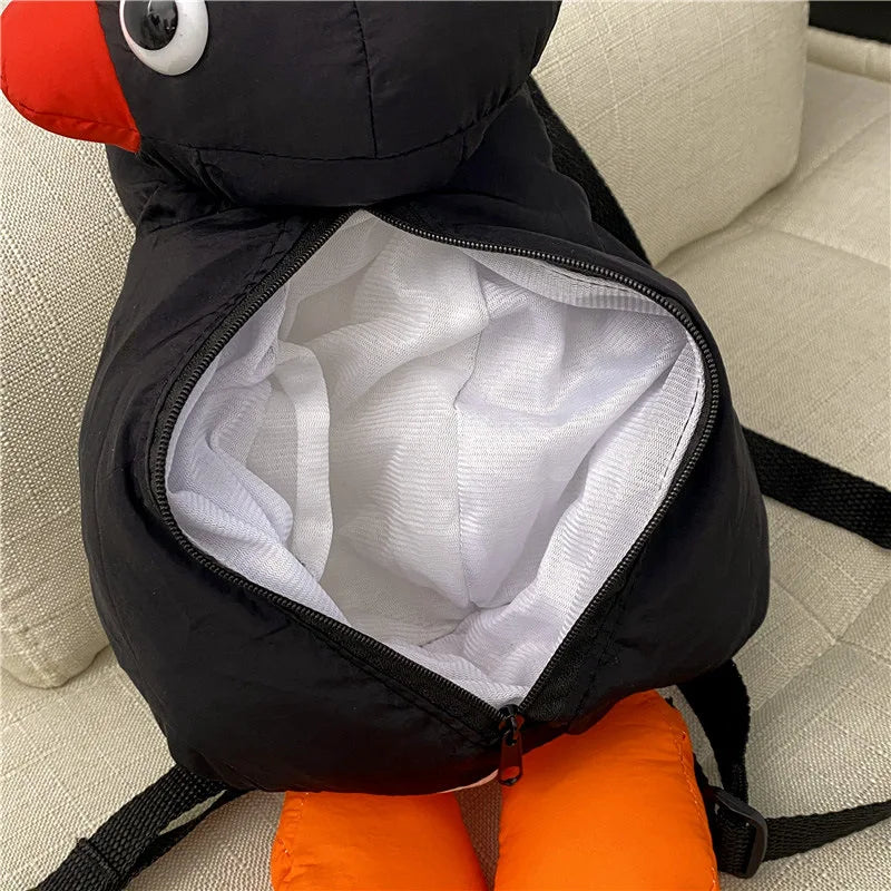 Mochila Infantil Unissex Design Pinguim