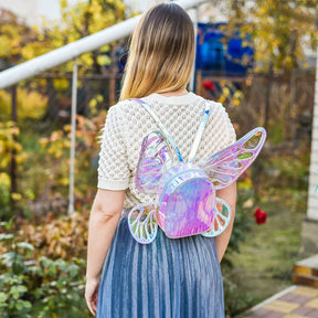 Mini Mochila Feminina Infantil Para Passeio Com asas De Fada