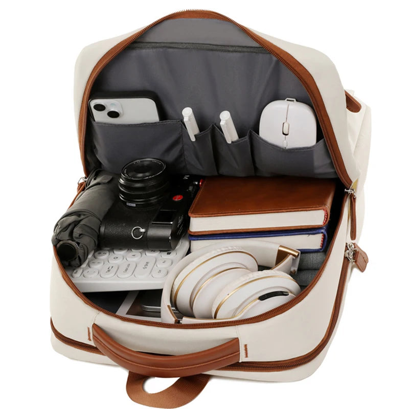 Mochila Executiva Design Quadrado Com Carregamento USB