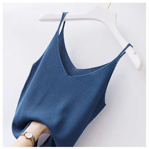 Camisa Casual Feminina Gola Em V Tecido Solto Canelado