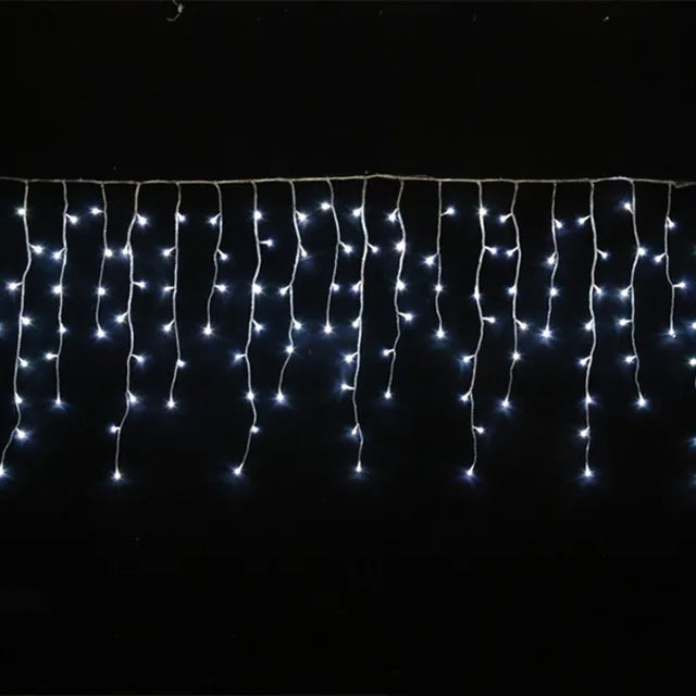 Cortina De Luzes De LED Guirlanda Decoração De Natal Para Casas