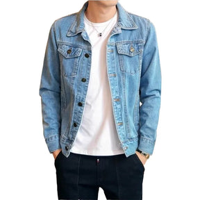 Jaqueta Jeans Masculina Tendência Casual