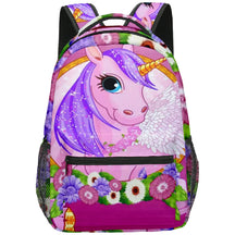 Mochila Escolar Infantil Para Meninas Estampa Unicórnio Desenho Animado