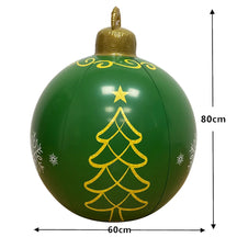 Decoração De Natal Bola Inflável Gigante Com Estampa Natalina