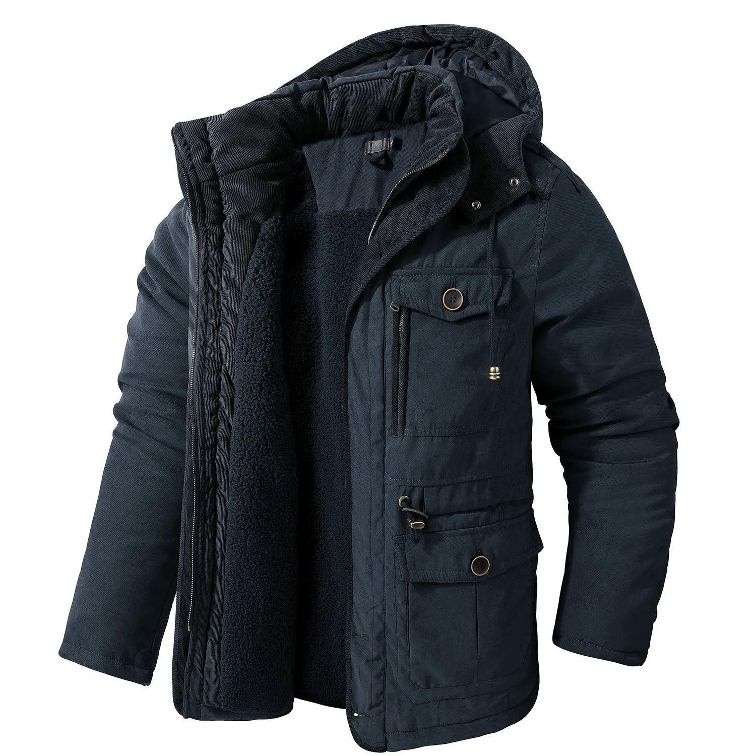 Jaqueta Blusão Masculino Acolchoado com Capuz Para Inverno - Promoção de Inverno Outubro