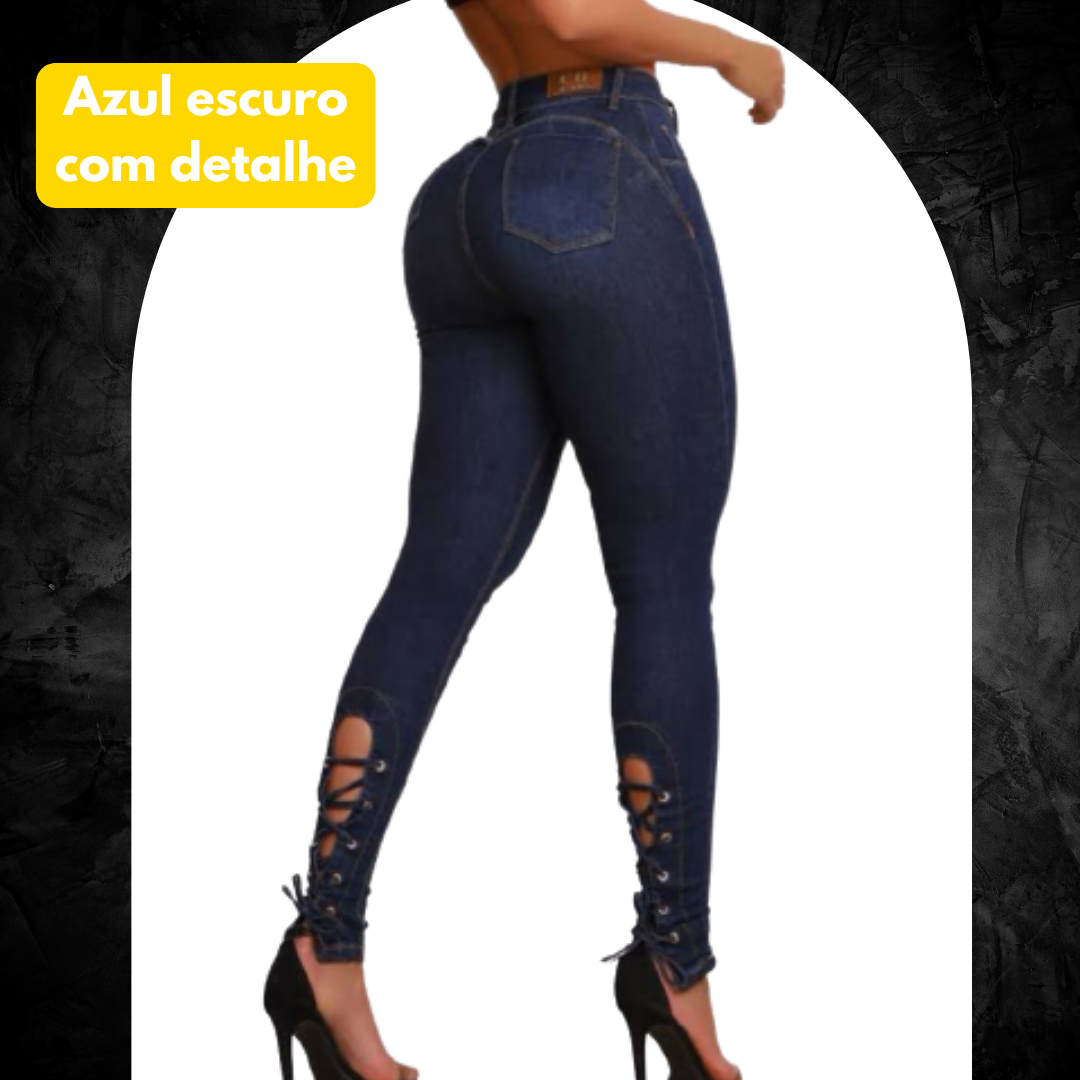 [PREÇO DIRETO DA FÁBRICA] Kit 6 Calças Jeans Modeladoras + Cinto Fivela Argola Dupla de Brinde APENAS HOJE