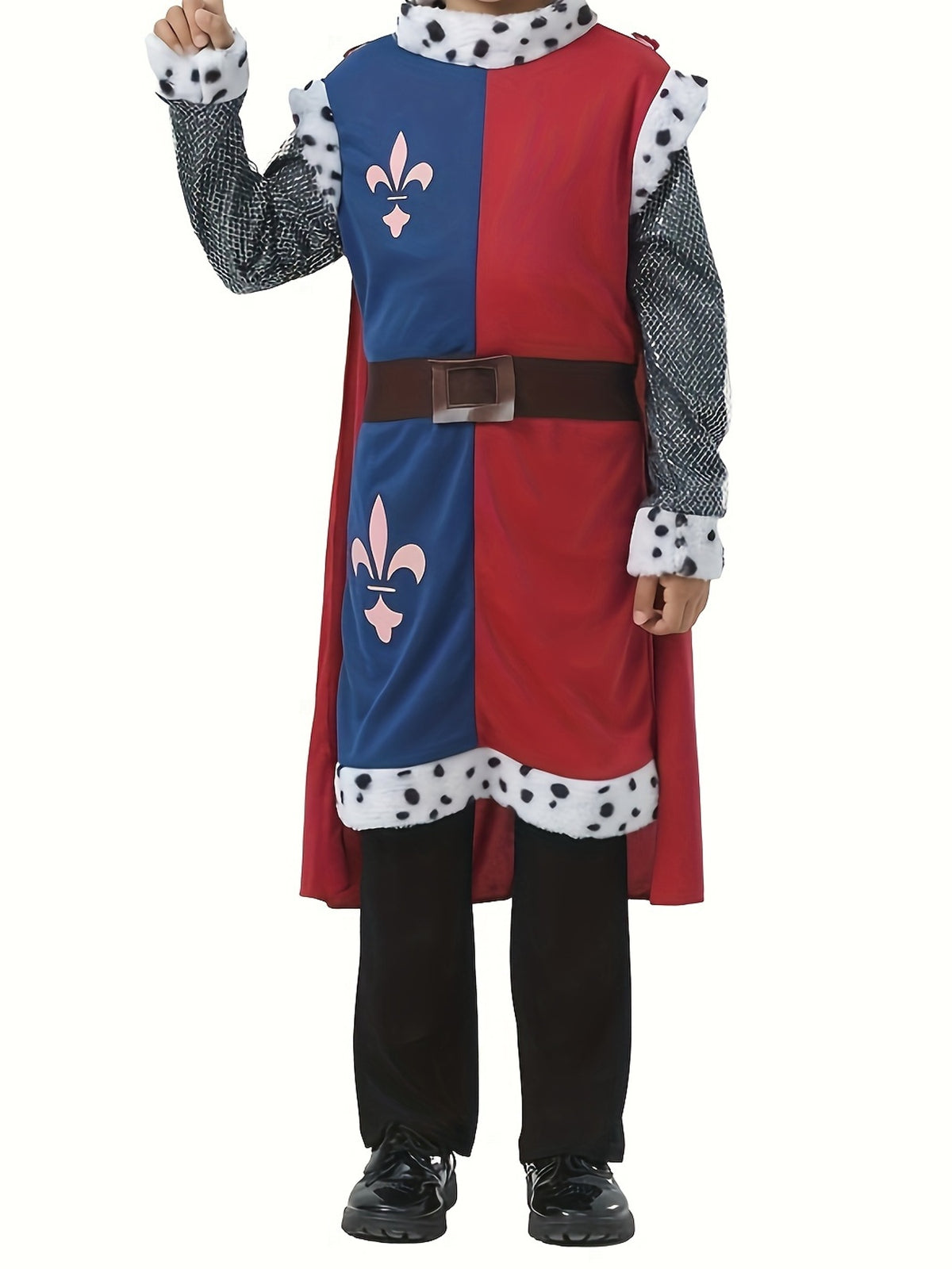 Fantasia Infantil Masculina Rei Medieval Com Acessórios Fantasia Rica Em Detalhes