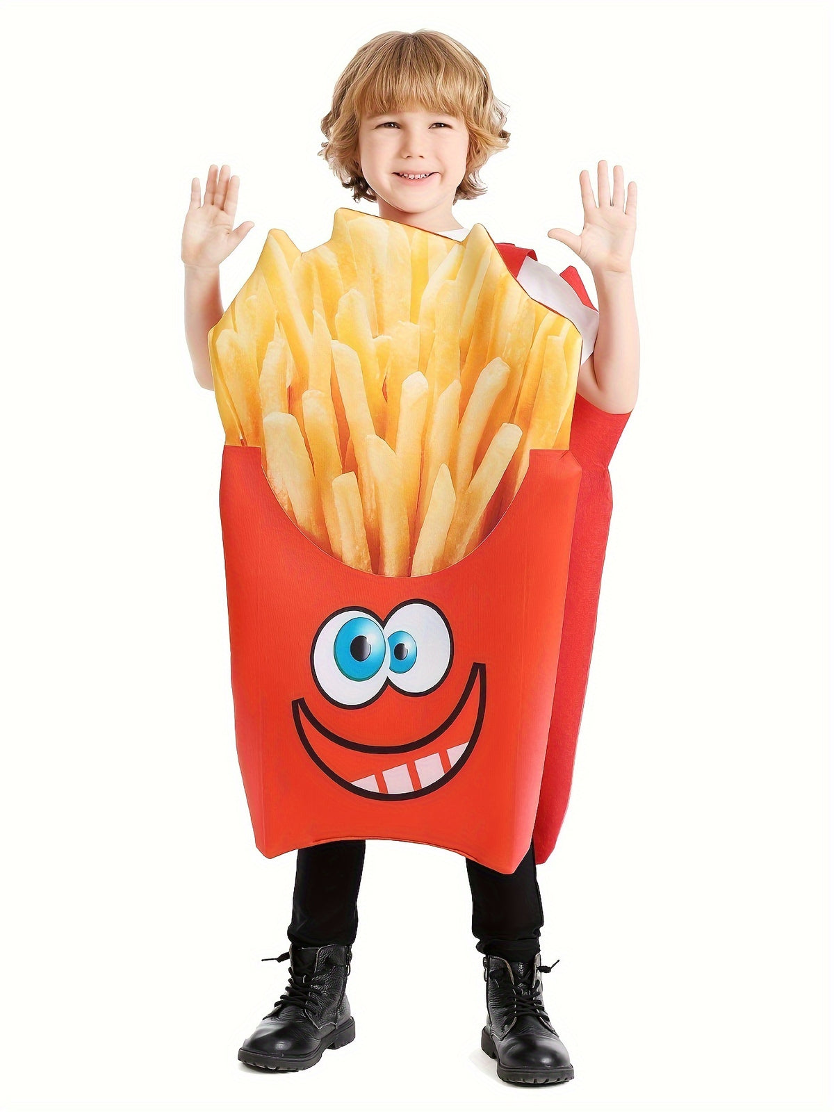 Fantasia Infantil Unissex de Batatas Fritas Material Resistente De Qualidade