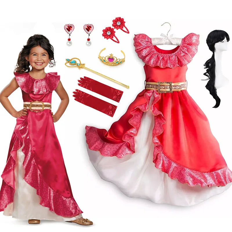 Fantasia Infantil Feminina Princesa Elena De Avalor Fantasia Completa