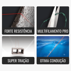 Linha de Pesca Multifilamento Jof Super Braid 300 M