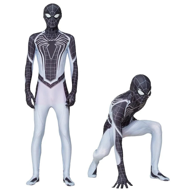 Fantasia Infantil Masculina Negative Space Spider Man Macacão Material De Alta Qualidade