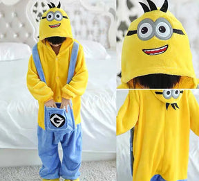 Fantasia Infantil Unissex Minions Pijama Material De Qualidade