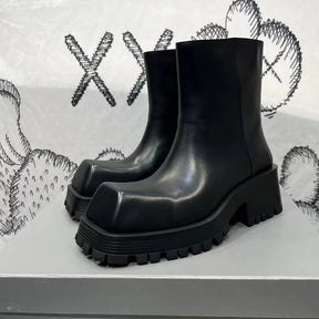 Bota Masculina Material Resistente Bico Quadrado - Promoção De Inverno 2025