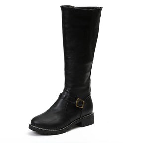 Bota Feminina Cano Alto De Material Resistente Tendência - Promoção De Inverno 2025