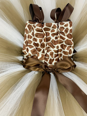 Fantasia Infantil Feminina Girafa Com Saia De Tule E Acessórios Fantasia Rica De Detalhes - Promoção de carnaval 2025