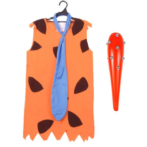 Fantasia Infantil Masculina Fred Flinstones Design Realista de Qualidade - Promoção de carnaval 2025