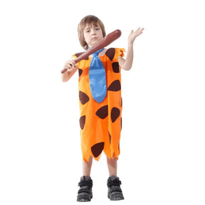Fantasia Infantil Masculina Fred Flinstones Design Realista de Qualidade - Promoção de carnaval 2025